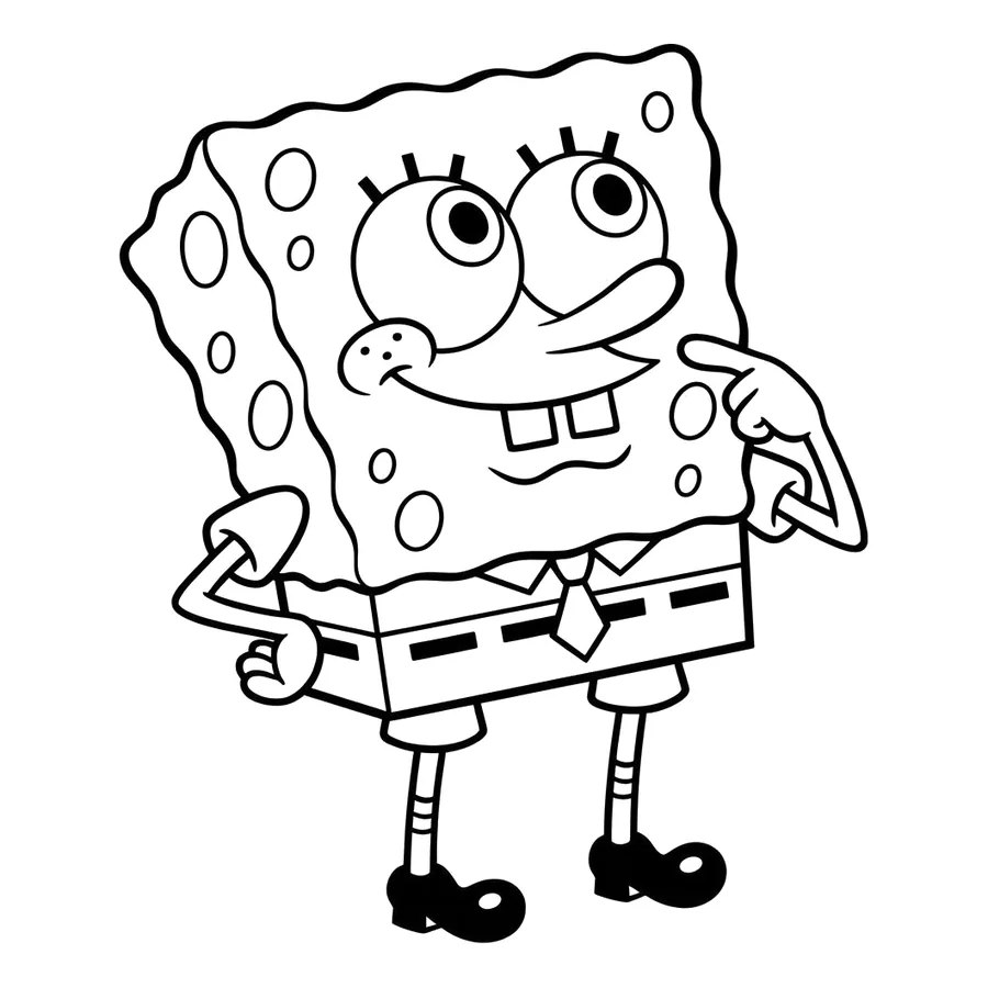 SpongeBob SquarePants coloring page 10