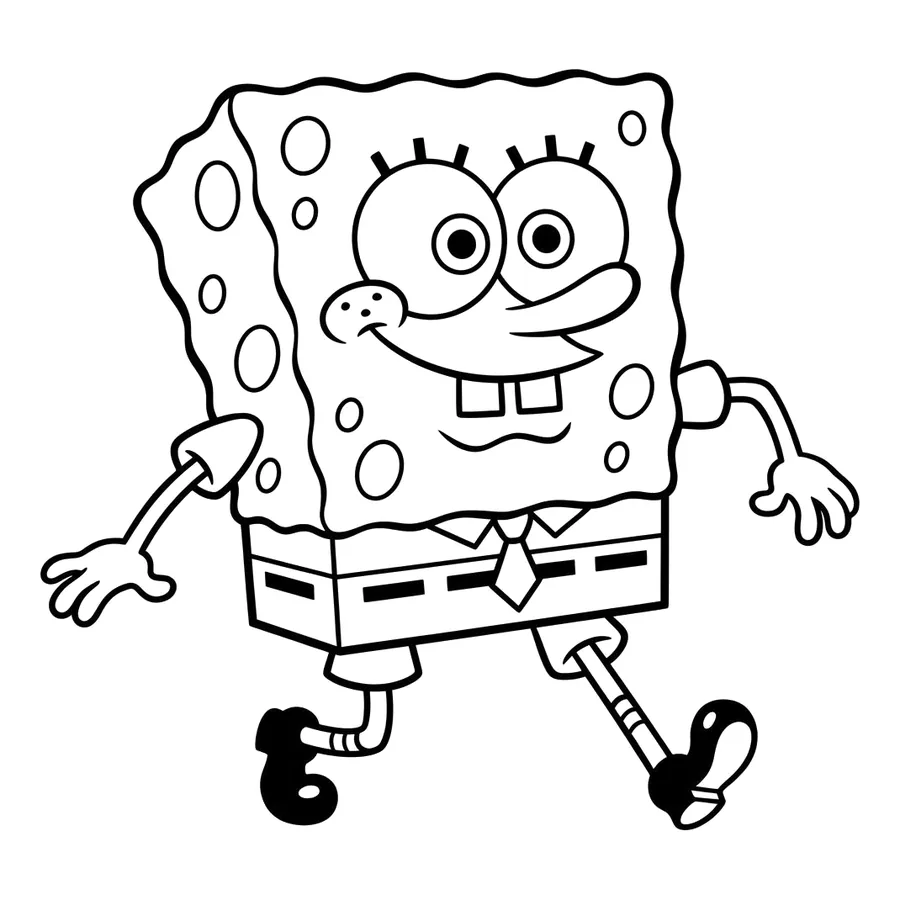 SpongeBob SquarePants coloring page 2