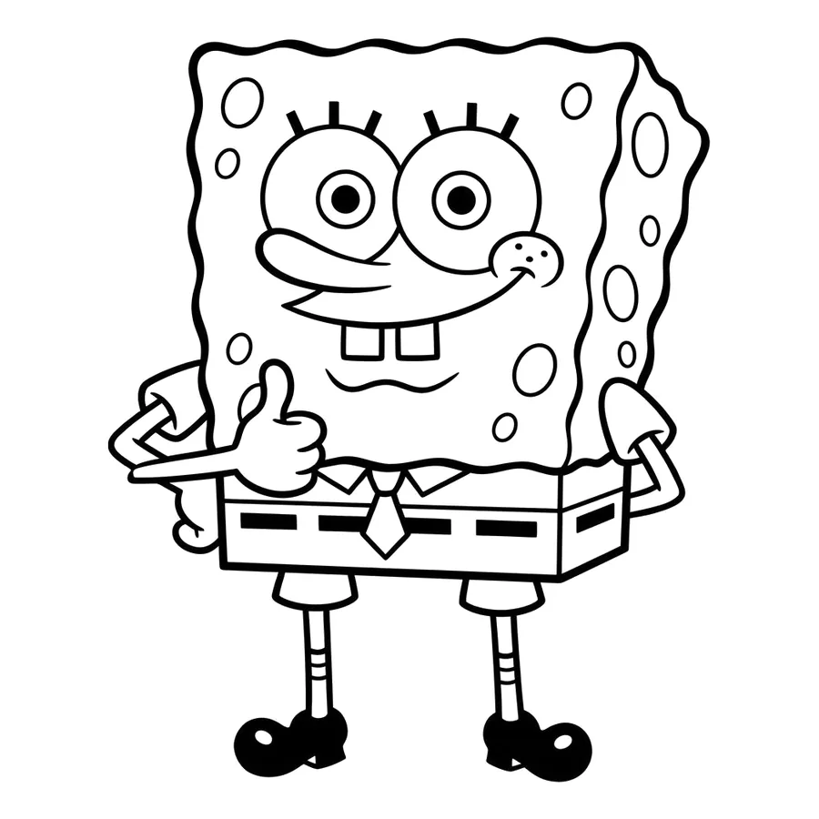 SpongeBob SquarePants coloring page 4